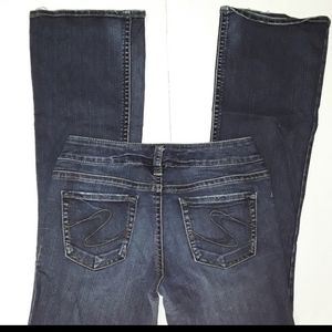 Silver Suki bootcut stretch blue